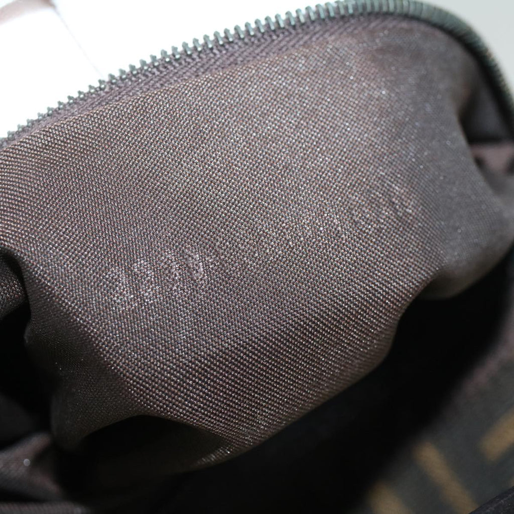 FENDI Zucca Canvas Mamma Baguette Shoulder Bag Brown57364