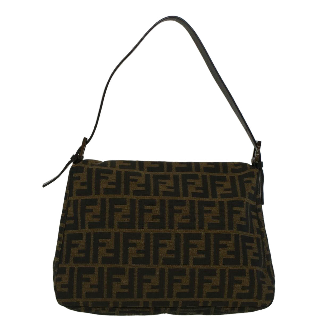 FENDI Zucca Canvas Mamma Baguette Shoulder Bag Brown57364