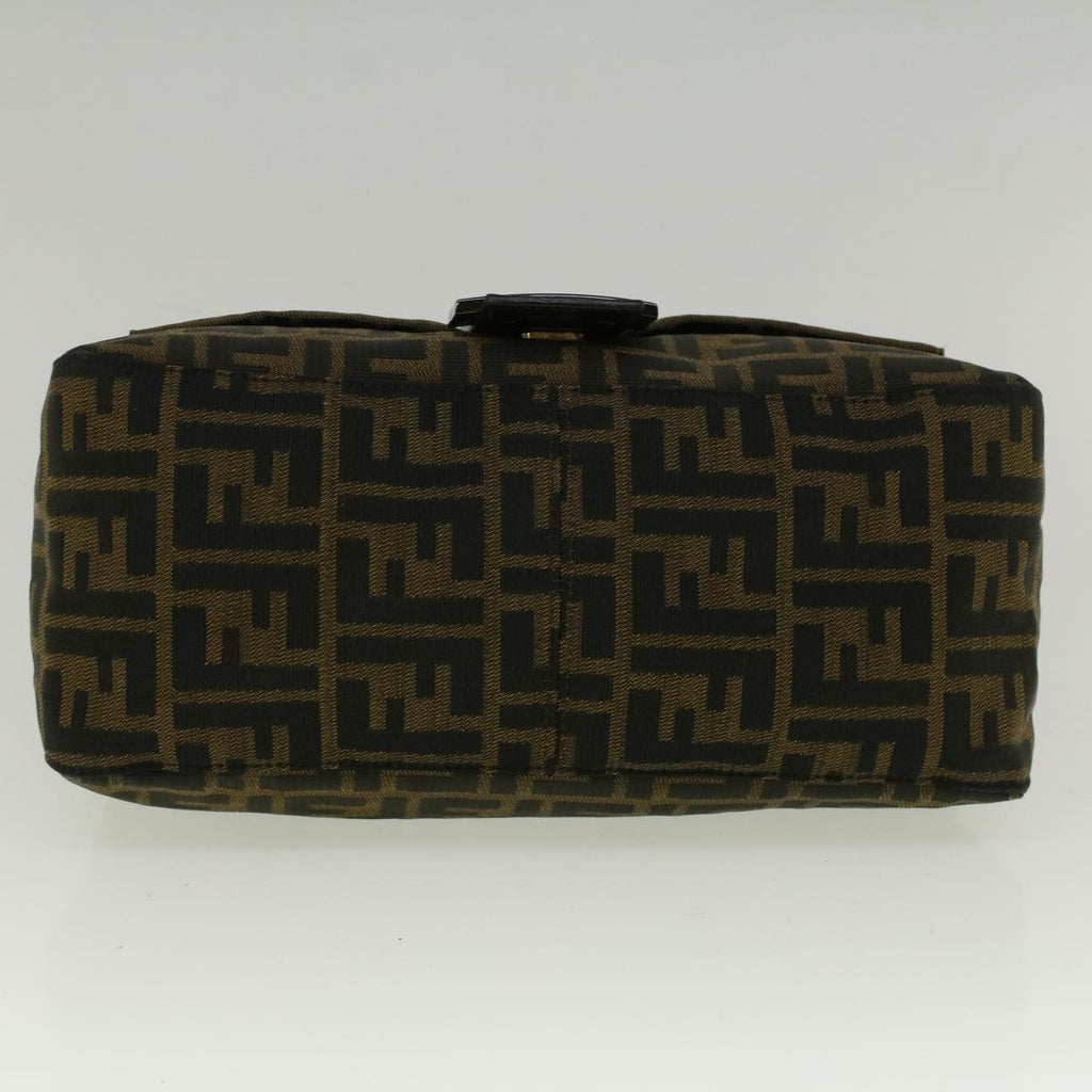 FENDI Zucca Canvas Mamma Baguette Shoulder Bag Brown57364