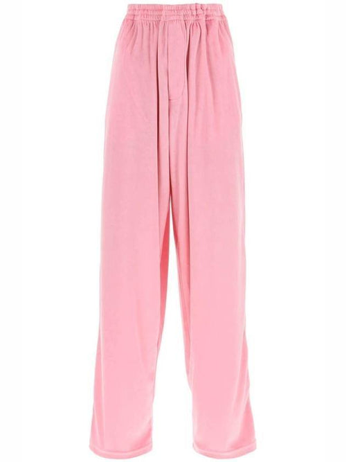 Balenciaga oversized fit mid waist track pants pink
