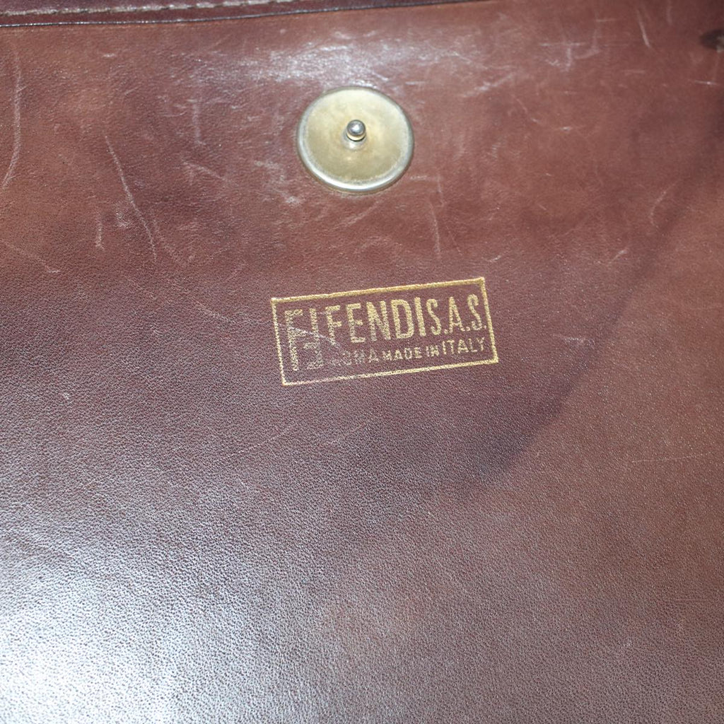 FENDI Zucca Canvas Shoulder Bag Brown57555