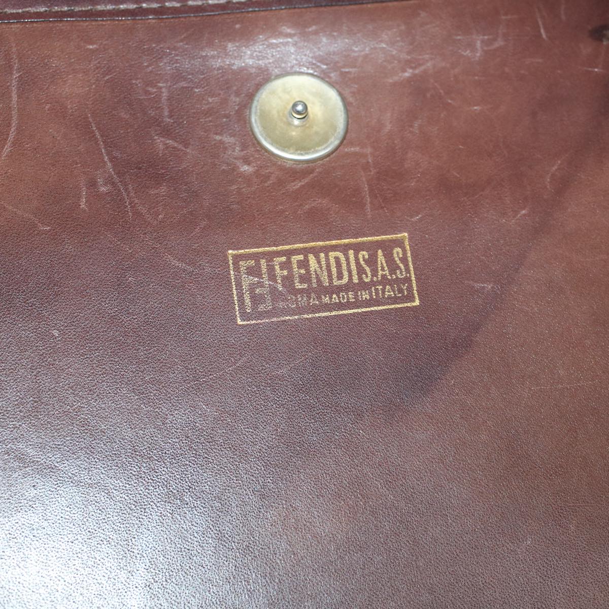 FENDI Zucca Canvas Shoulder Bag Brown57555