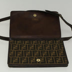FENDI Zucca Canvas Shoulder Bag Brown57555