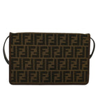 FENDI Zucca Canvas Shoulder Bag Brown57555