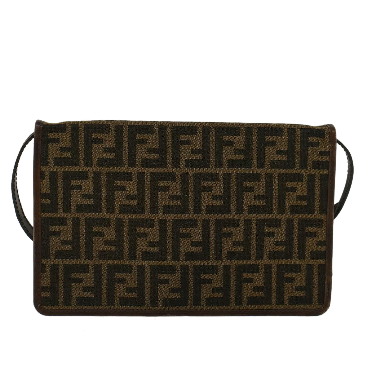 FENDI Zucca Canvas Shoulder Bag Brown57555