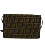 FENDI Zucca Canvas Shoulder Bag Brown57555