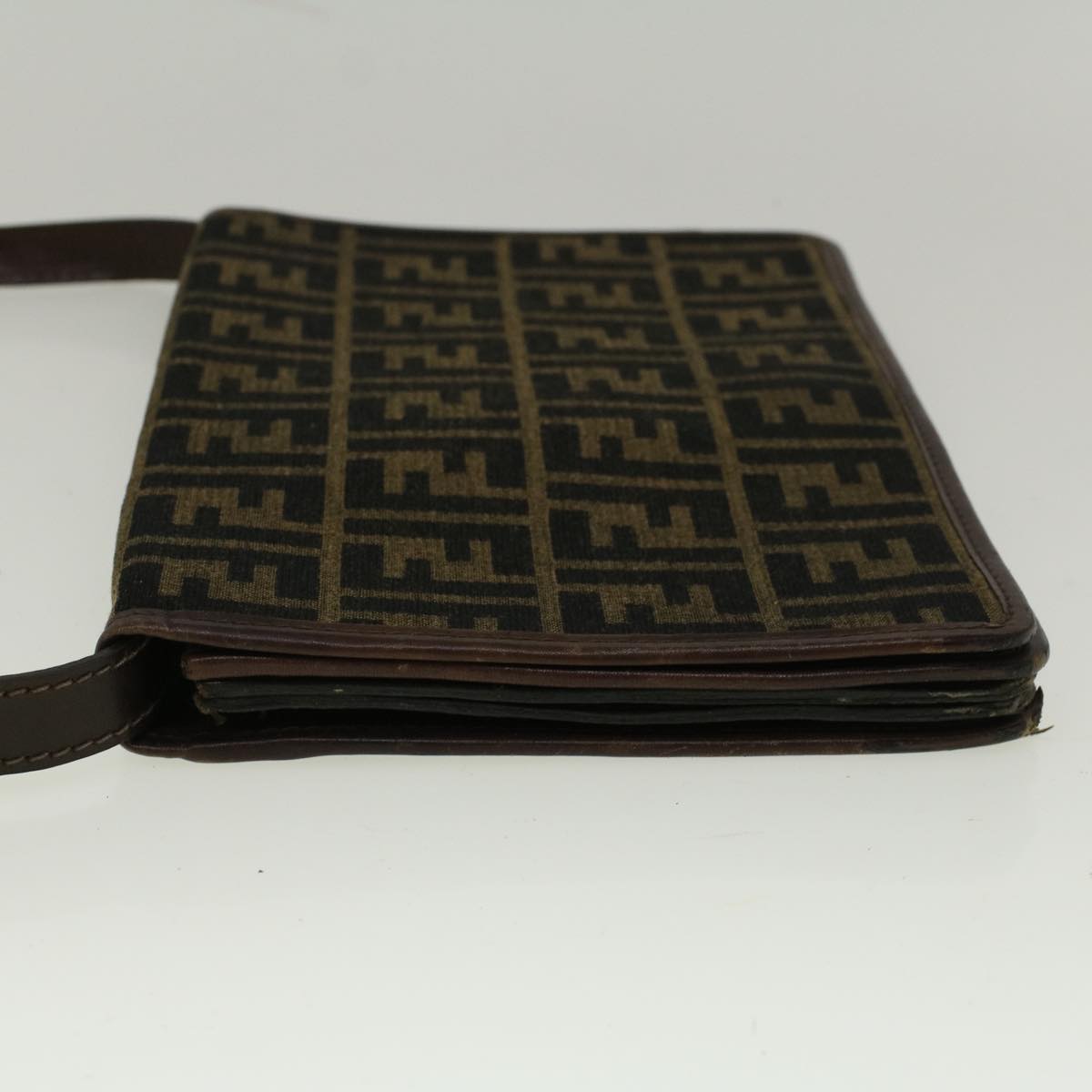 FENDI Zucca Canvas Shoulder Bag Brown57555