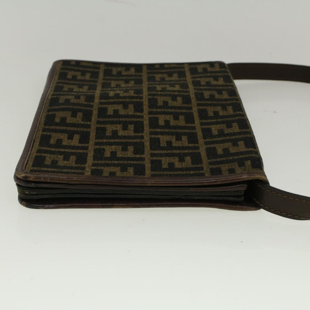 FENDI Zucca Canvas Shoulder Bag Brown57555