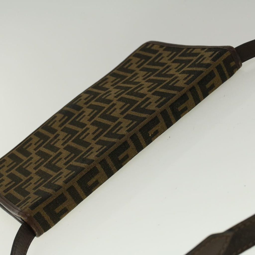 FENDI Zucca Canvas Shoulder Bag Brown57555