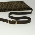FENDI Zucca Canvas Shoulder Bag Brown57555