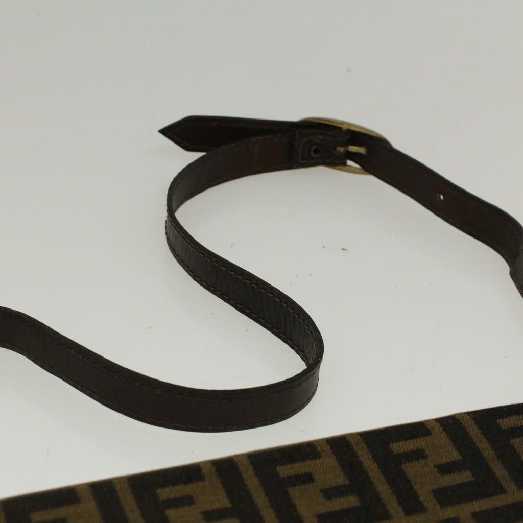 FENDI Zucca Canvas Shoulder Bag Brown57555