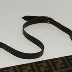 FENDI Zucca Canvas Shoulder Bag Brown57555