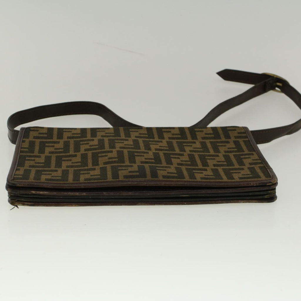 FENDI Zucca Canvas Shoulder Bag Brown57555