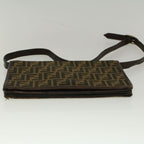 FENDI Zucca Canvas Shoulder Bag Brown57555