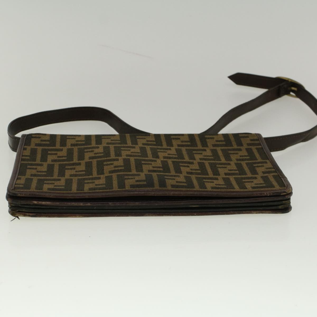 FENDI Zucca Canvas Shoulder Bag Brown57555