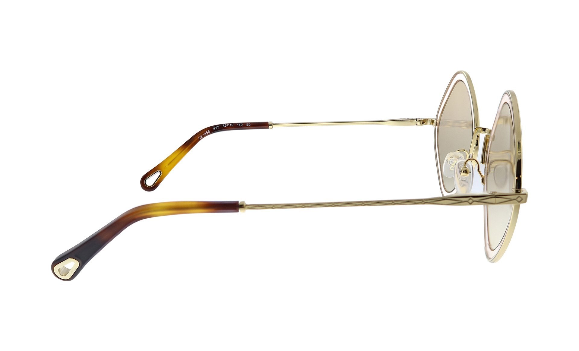 Chloe CE165S Gold Rectangle Sunglasses