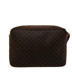 CELINE Macadam Canvas Clutch Bag PVC Leather Brown  57637