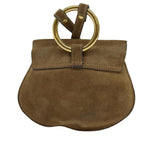 Chloe Shoulder Bag Suede Beige Auth 70181