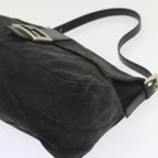 FENDI Mamma Baguette Shoulder Bag Nylon Black57792