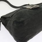 FENDI Mamma Baguette Shoulder Bag Nylon Black57792
