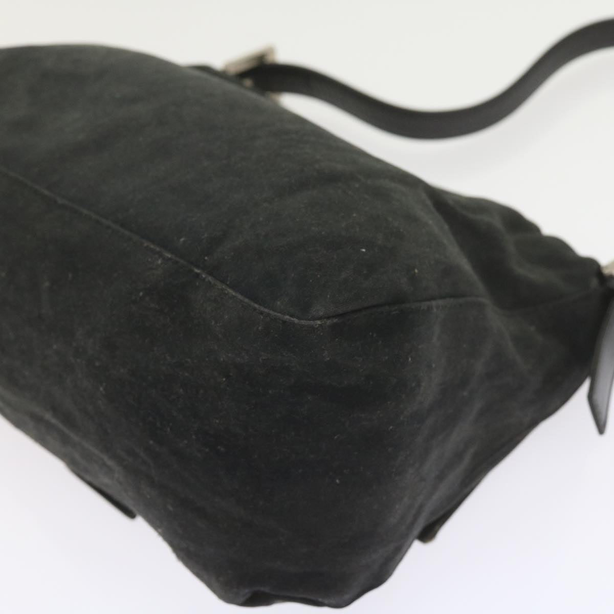FENDI Mamma Baguette Shoulder Bag Nylon Black57792