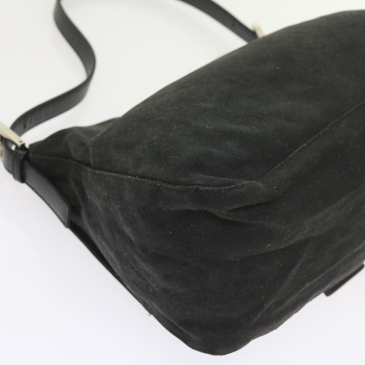 FENDI Mamma Baguette Shoulder Bag Nylon Black57792