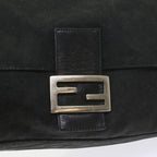 FENDI Mamma Baguette Shoulder Bag Nylon Black57792