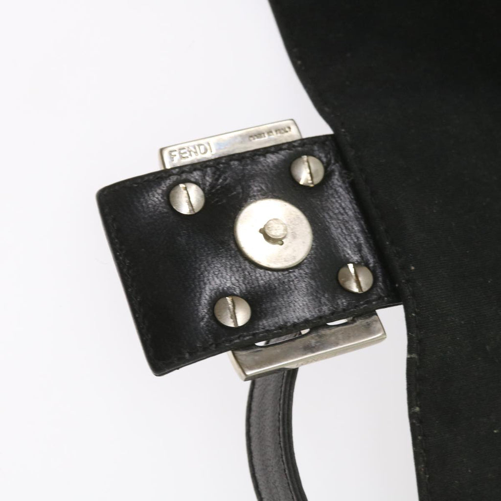 FENDI Mamma Baguette Shoulder Bag Nylon Black57792