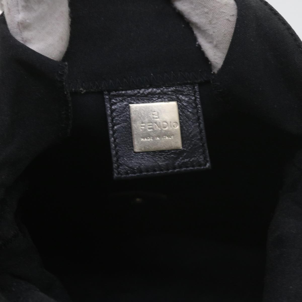 FENDI Mamma Baguette Shoulder Bag Nylon Black57792