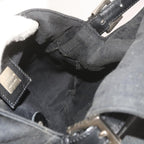 FENDI Mamma Baguette Shoulder Bag Nylon Black57792