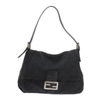 FENDI Mamma Baguette Shoulder Bag Nylon Black57792