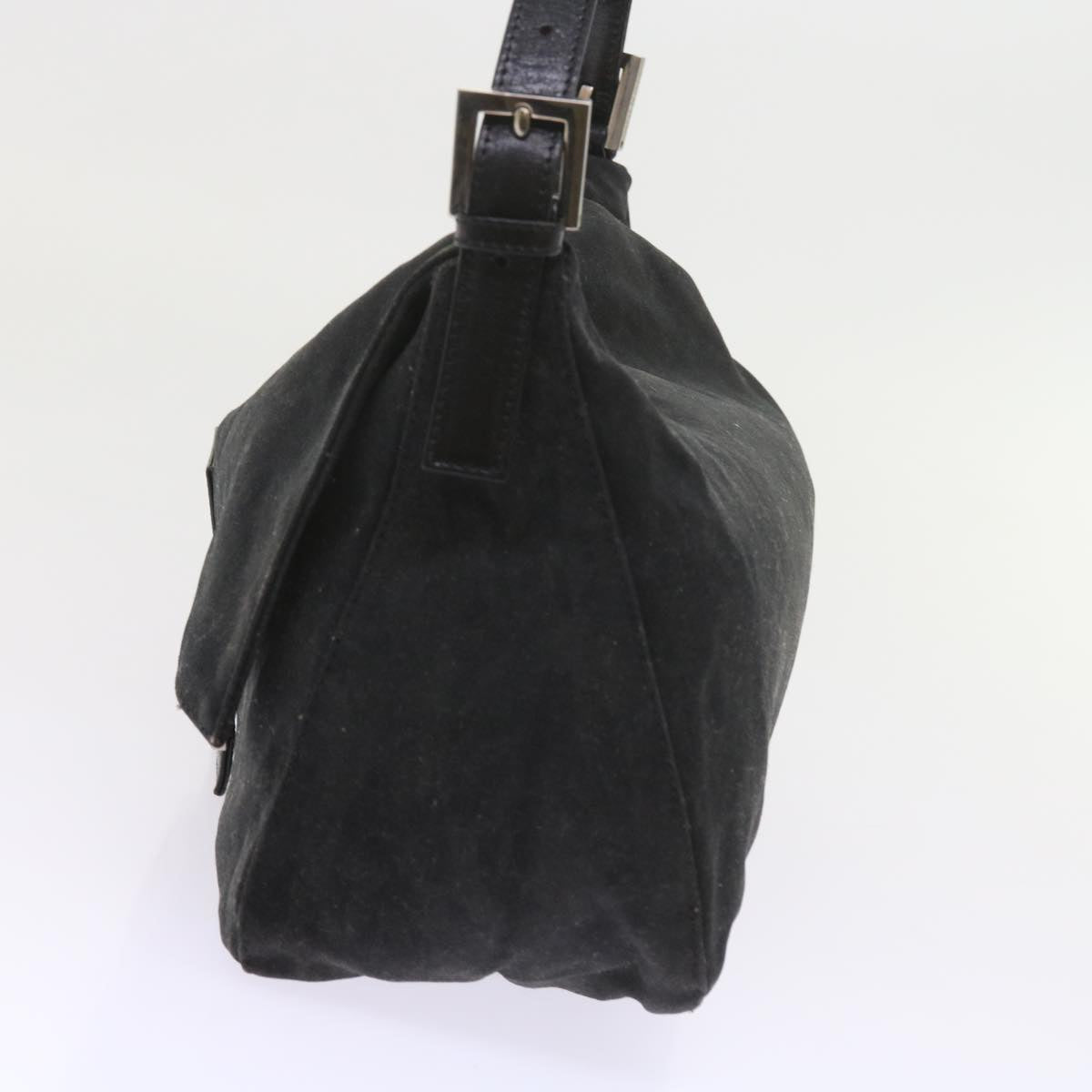 FENDI Mamma Baguette Shoulder Bag Nylon Black57792