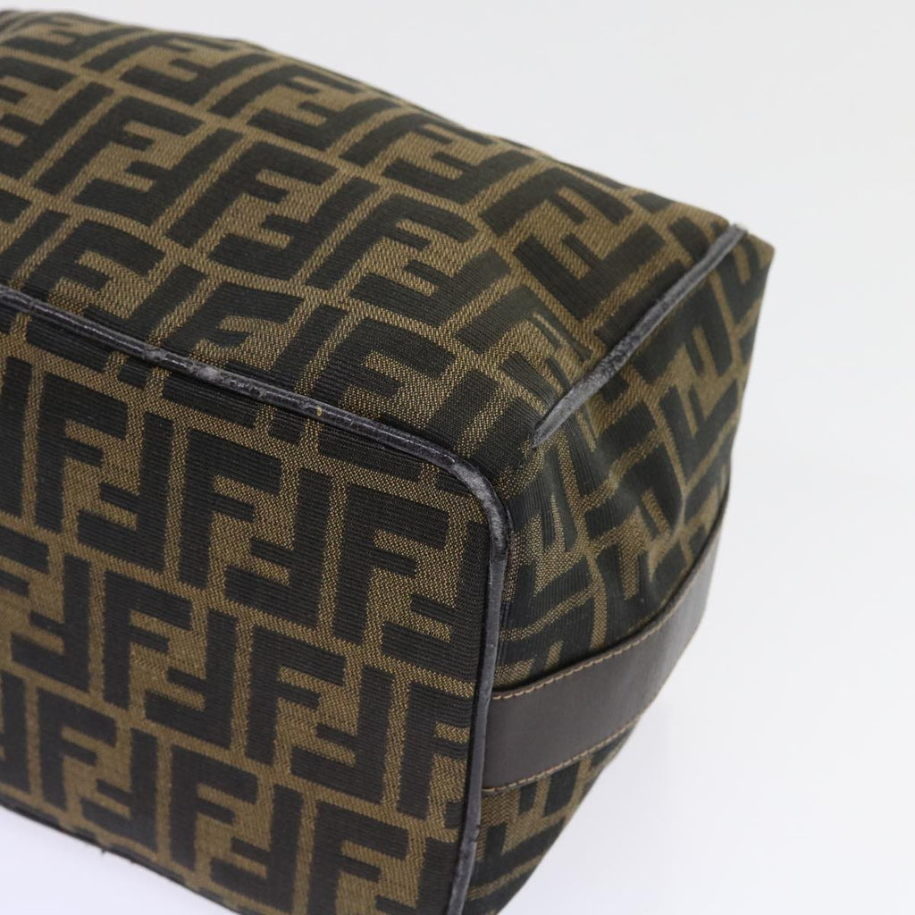 FENDI Zucca Canvas Vanity Cosmetic Pouch Black Brown57793