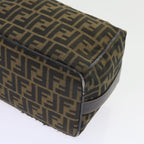 FENDI Zucca Canvas Vanity Cosmetic Pouch Black Brown57793