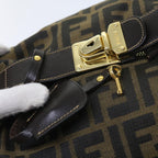 FENDI Zucca Canvas Vanity Cosmetic Pouch Black Brown57793