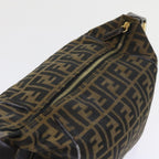 FENDI Zucca Canvas Vanity Cosmetic Pouch Black Brown57793