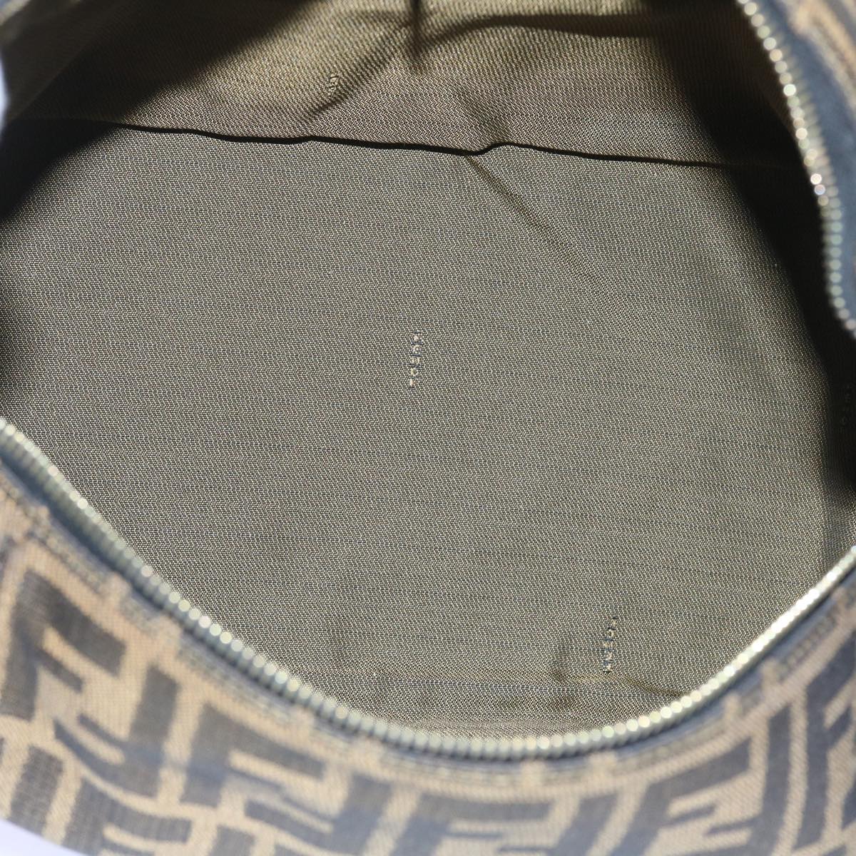 FENDI Zucca Canvas Vanity Cosmetic Pouch Black Brown57793