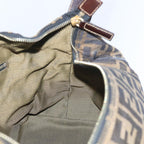 FENDI Zucca Canvas Vanity Cosmetic Pouch Black Brown57793