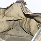 FENDI Zucca Canvas Vanity Cosmetic Pouch Black Brown57793