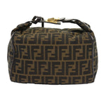 FENDI Zucca Canvas Vanity Cosmetic Pouch Black Brown57793