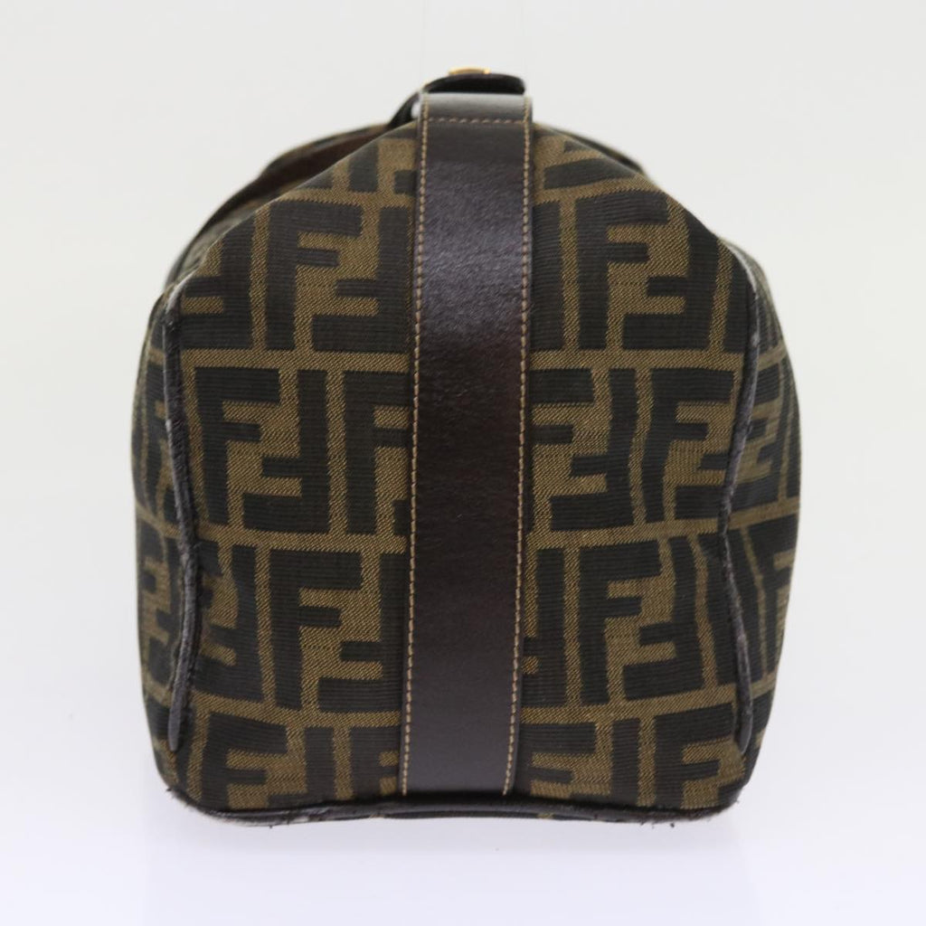 FENDI Zucca Canvas Vanity Cosmetic Pouch Black Brown57793