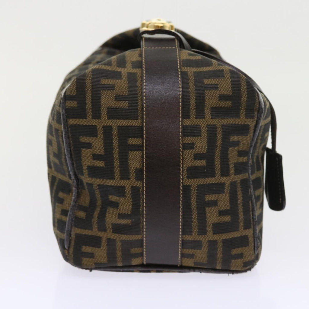 FENDI Zucca Canvas Vanity Cosmetic Pouch Black Brown57793