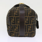 FENDI Zucca Canvas Vanity Cosmetic Pouch Black Brown57793