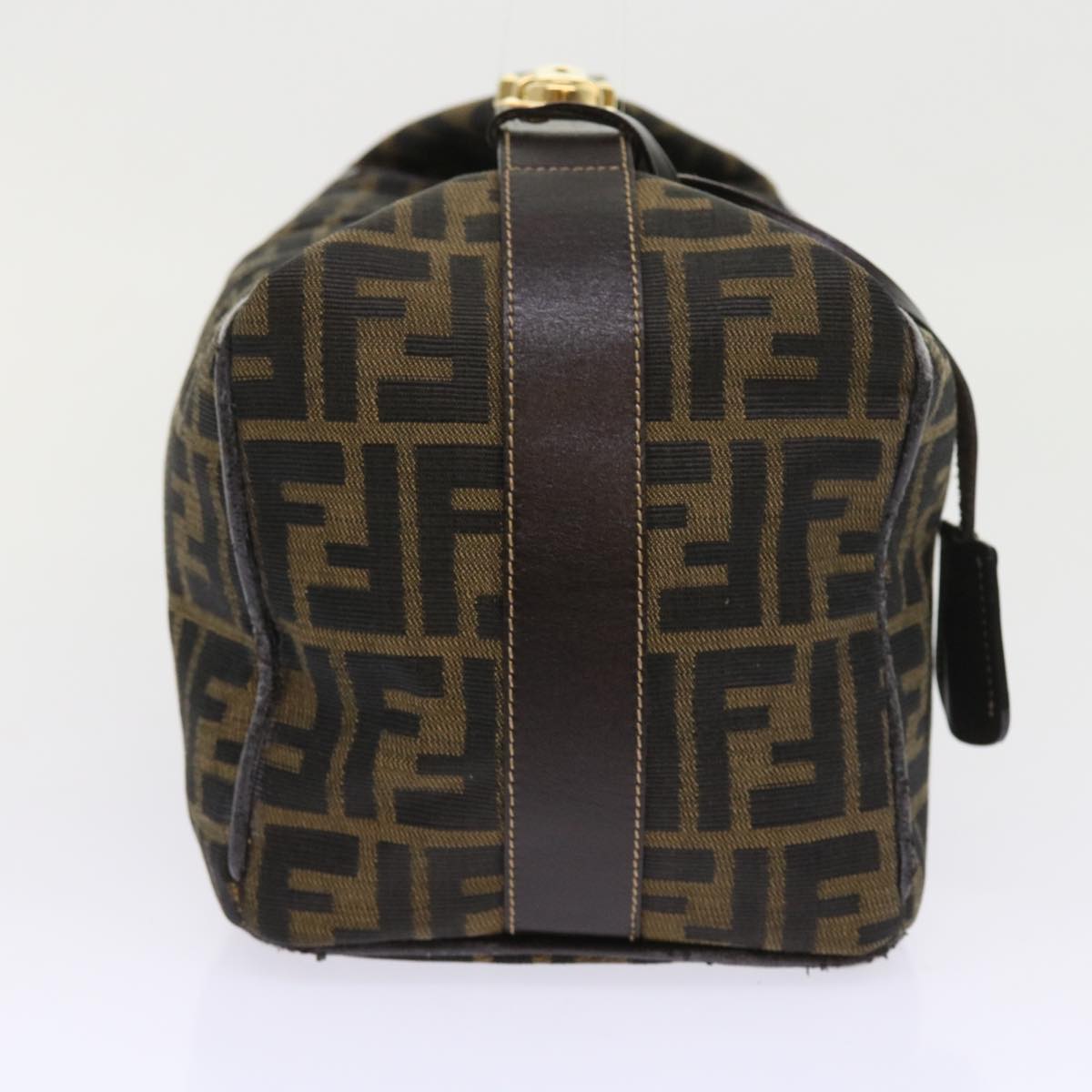 FENDI Zucca Canvas Vanity Cosmetic Pouch Black Brown57793