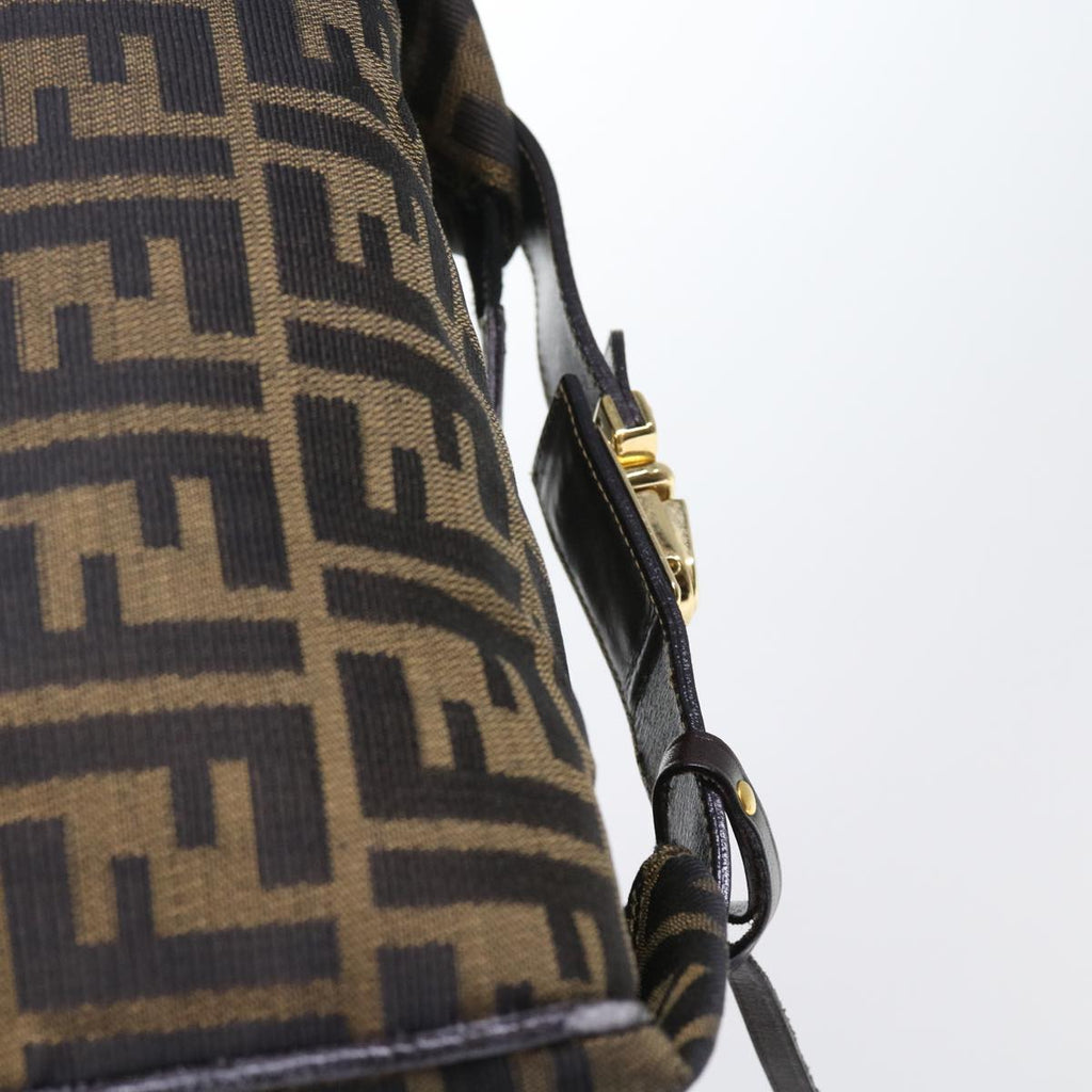 FENDI Zucca Canvas Vanity Cosmetic Pouch Black Brown57793