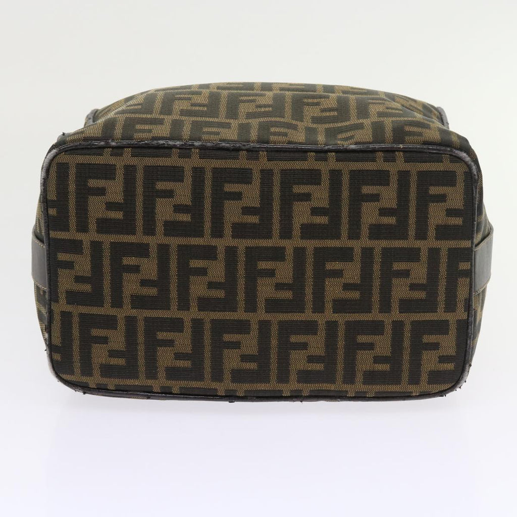 FENDI Zucca Canvas Vanity Cosmetic Pouch Black Brown57793