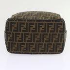 FENDI Zucca Canvas Vanity Cosmetic Pouch Black Brown57793