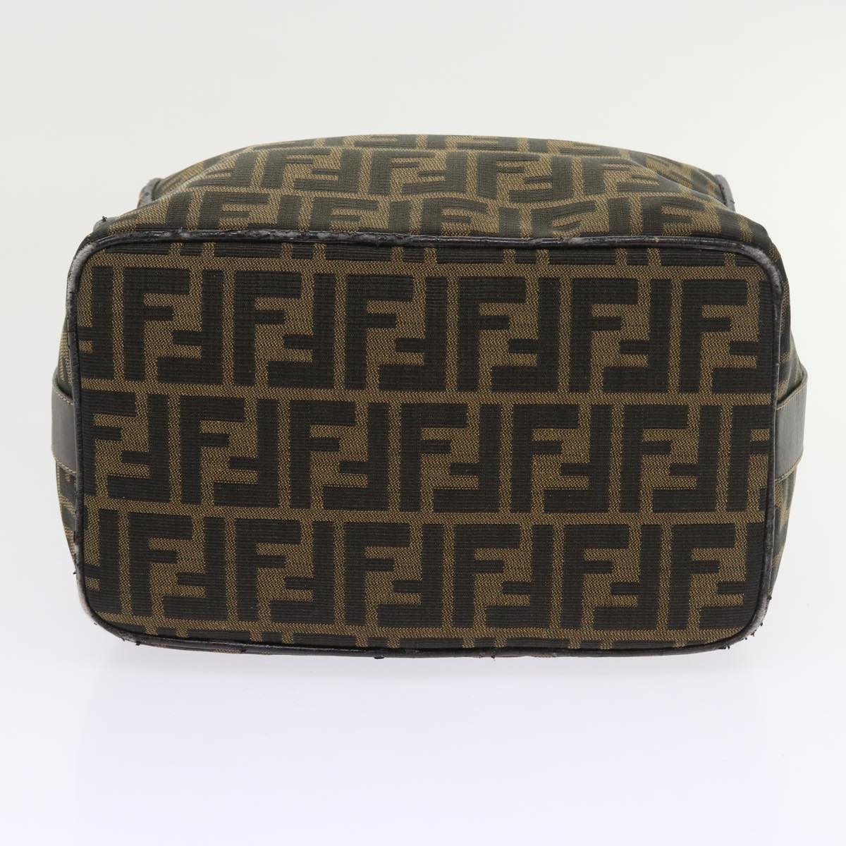 FENDI Zucca Canvas Vanity Cosmetic Pouch Black Brown57793