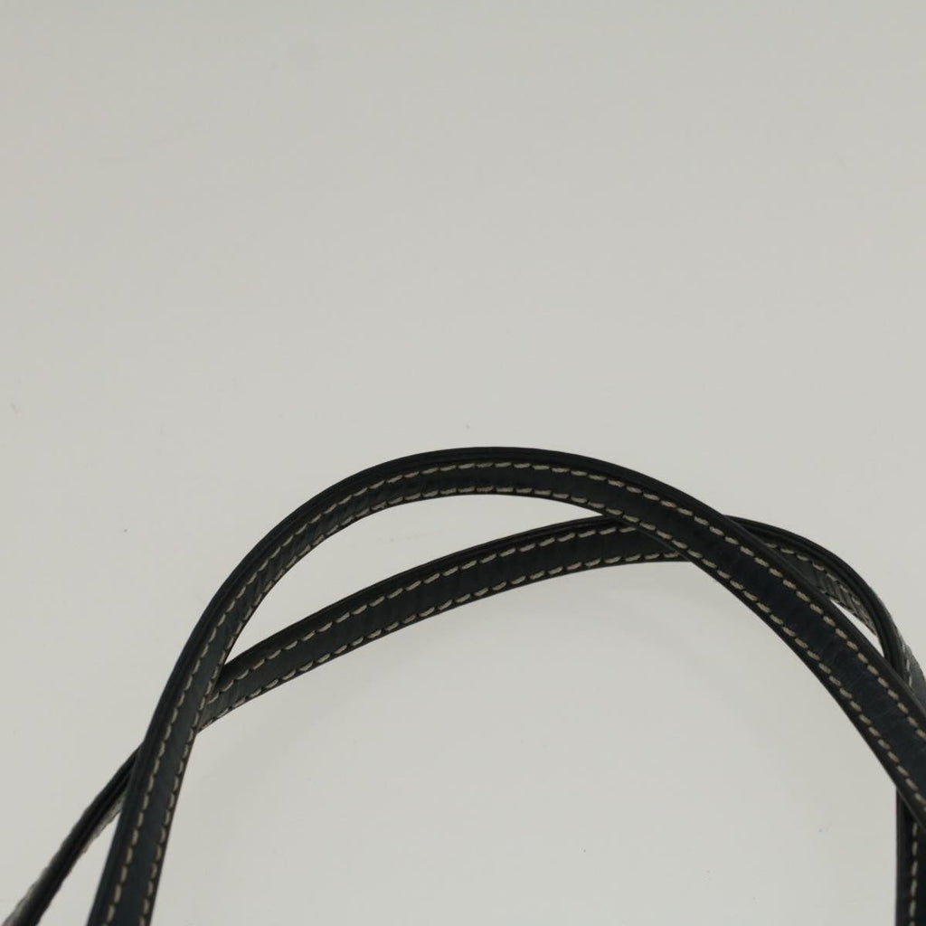 FENDI Zucchino Canvas Mamma Baguette Hand Bag Navy57794