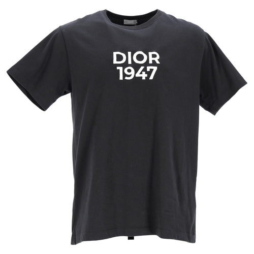 Dior 1947 Printed T-Shirt in Black Cotton